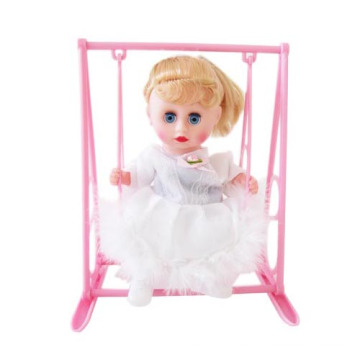Электронная маленькая пластиковая кукла для новорожденных с Swing Baby Doll